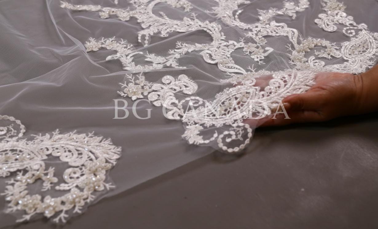 Eloise Heirloom – Ornate Floral Lace Cathedral Veil
