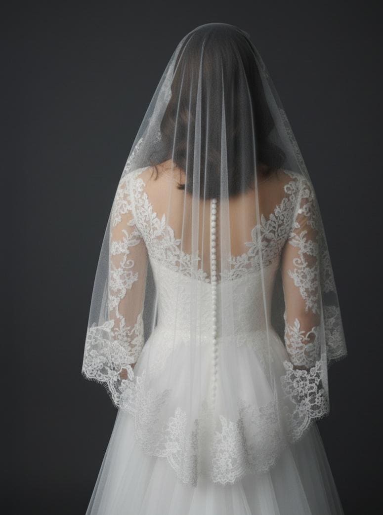 eyelashes lace veil mantilla veil with chantilly lace eyelash trim veil chantilly lace veil white chantilly lace