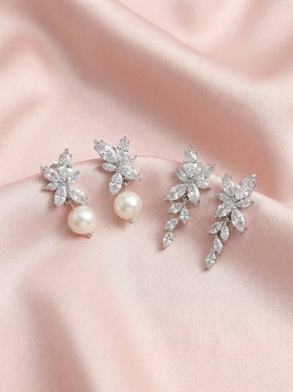 Freshwater pearl earrings wedding earrings with Freshwater pearl drop bridal earrings bridesmaids gift