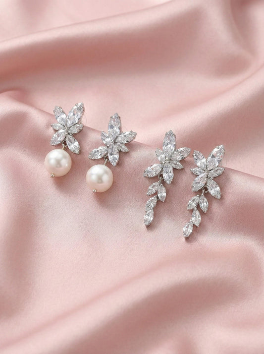 Freshwater pearl earrings wedding earrings with Freshwater pearl drop bridal earrings bridesmaids gift