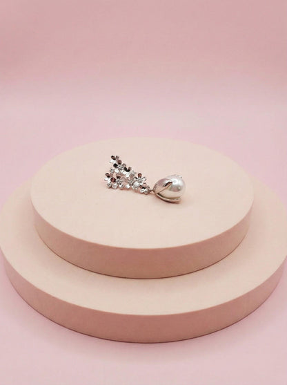 Floral Cluster Earrings • Flower Stud Earrings • Dainty Bridal Earrings • Wedding Jewelry for Women