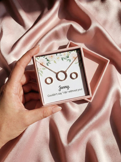 CZ & Pearl Teardrop Bridesmaid Earrings Bridal Earrings Silver Wedding Jewelry Bridesmaid Proposal Gift Mother of Bride Gift Box