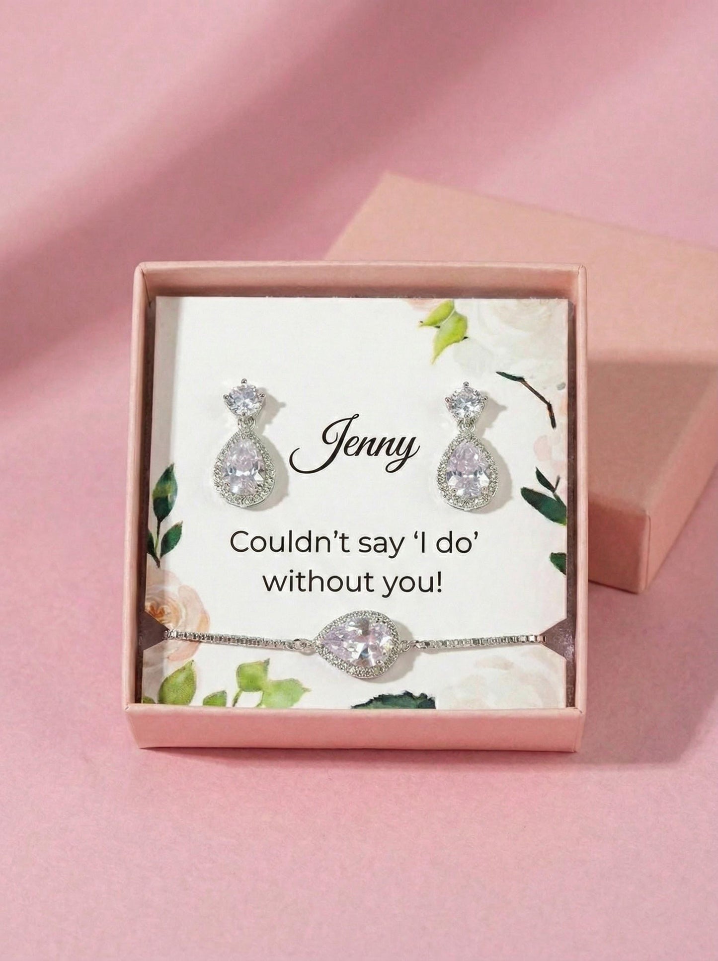 Bridesmaids earrings gift • Bridal Party Proposal Gift Bridesmaids Gifts personalized Bridesmaid Gift teardrop earrings bridal earrings