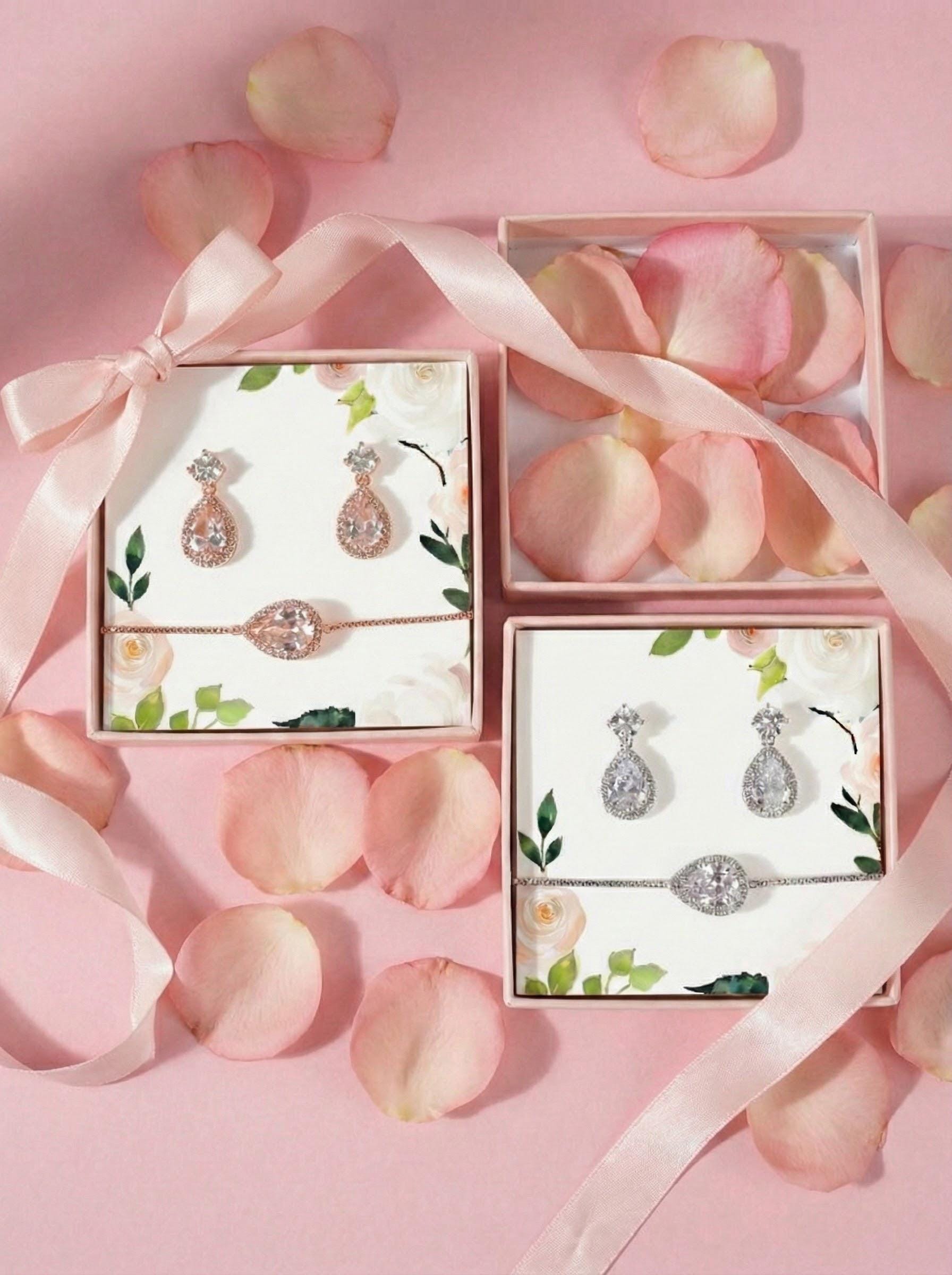 Bridesmaids earrings gift • Bridal Party Proposal Gift Bridesmaids Gifts personalized Bridesmaid Gift teardrop earrings bridal earrings