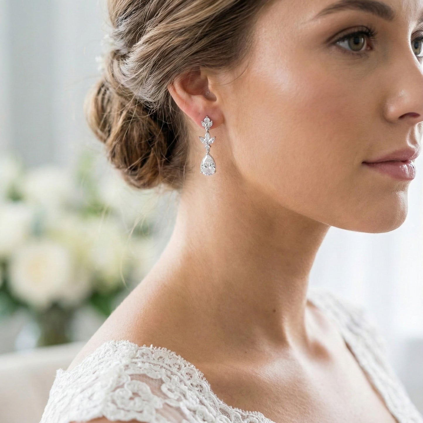 Jewelry Gift box earrings gift silver bridal jewelry gift wedding party gift bridalparty gift box bridesmaids gifts