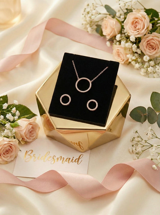 CZ & Pearl Teardrop Bridesmaid Earrings Bridal Earrings Silver Wedding Jewelry Bridesmaid Proposal Gift Mother of Bride Gift Box