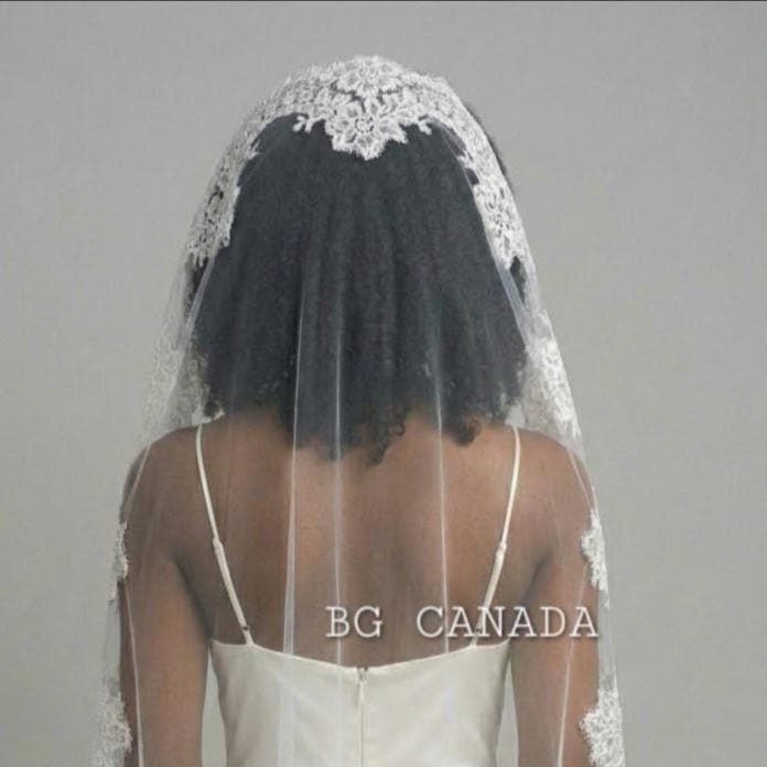 Cathedral Mantilla Veil, Eyelash Lace Trim, Soft Tulle Bridal Headpiece, Scalloped Lace