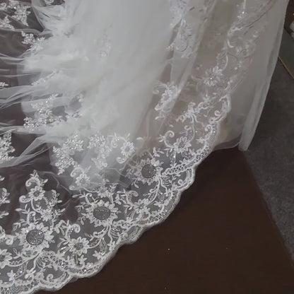 Long veil bridal veil Cathedral veil wedding veil lace wedding veil bridal veil affordable veil chapel wedding veil embroidery veil