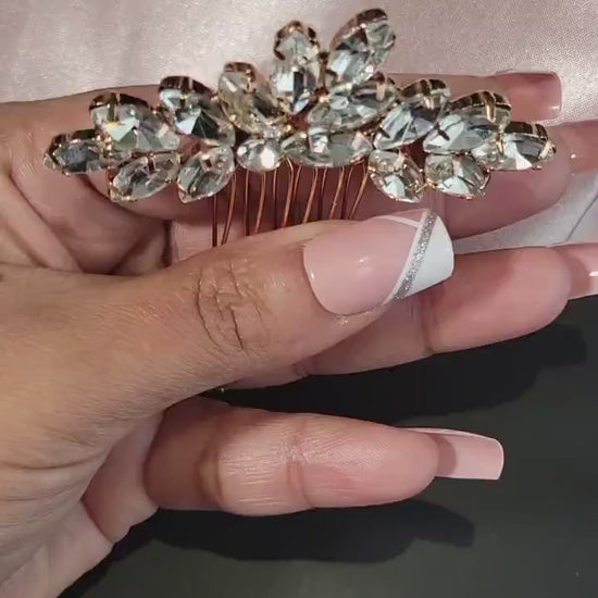 Bridal hair comb wedding comb wedding hair comb crystal hair comb