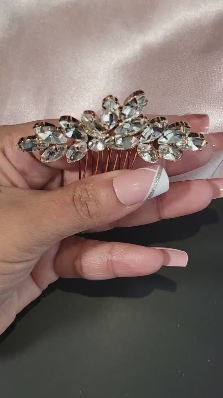 Bridal hair comb wedding comb wedding hair comb crystal hair comb