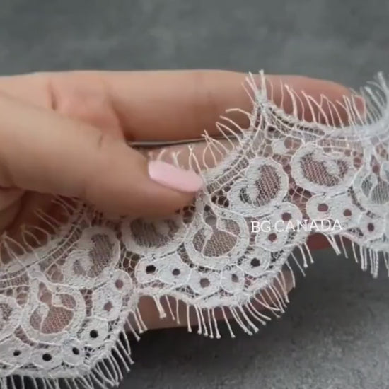 Chantilly Lace Mantilla Veil Eyelash Lace Cathedral Veil Spanish Wedding Veil Soft French Lace Bridal Veil Handmade