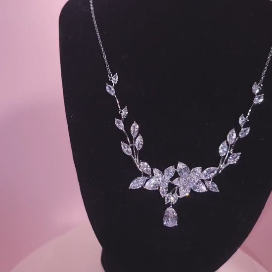 Luxury Bridal Necklace Set floral wedding necklace bridal jewelry set high quality wedding jewelry