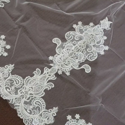 Wedding veil with Comb bridal veil ivory veil cathedral veil soft tulle bridal veil