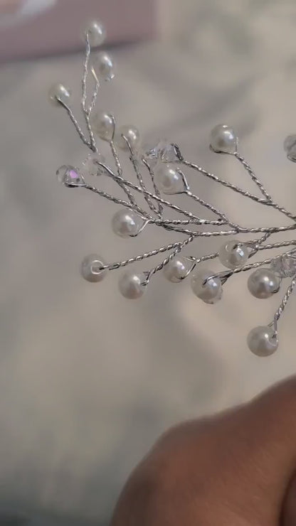 Bridal hair comb,pearl bridal hair piece bridal hair accessories bridal headpiece bridal headband wedding hairpieces wedding hair comb, hair