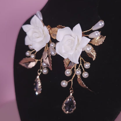 Floral Boho Earrings -Boho Sparkle Floral Earrings