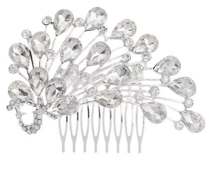 Clearance cheap bridal hair comb, peacock hair comb,bridesmaids comb, wedding hair accessories, bridal hair accessories