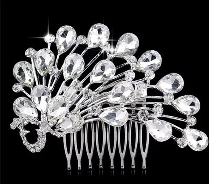 Clearance cheap bridal hair comb, peacock hair comb,bridesmaids comb, wedding hair accessories, bridal hair accessories