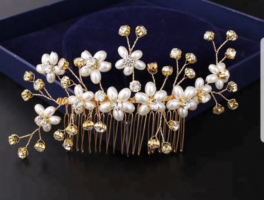 Pearl hot sale hair brooch