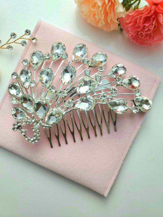 Clearance cheap bridal hair comb, peacock hair comb,bridesmaids comb, wedding hair accessories, bridal hair accessories