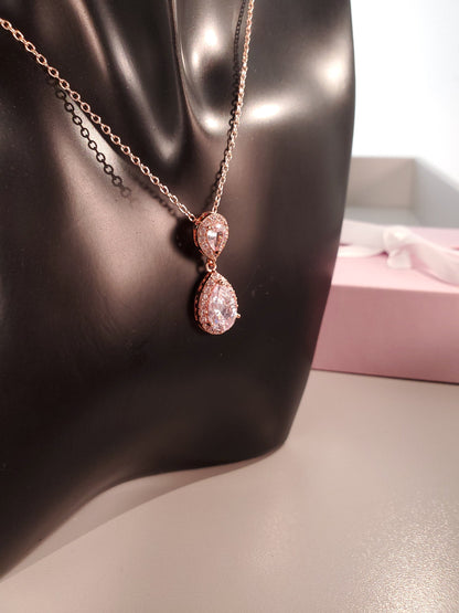 Wedding Earrings Personalized Bridesmaids gift jewelry set rose gold bridesmaid proposal earring bridal party maid of honorjewelry gift her