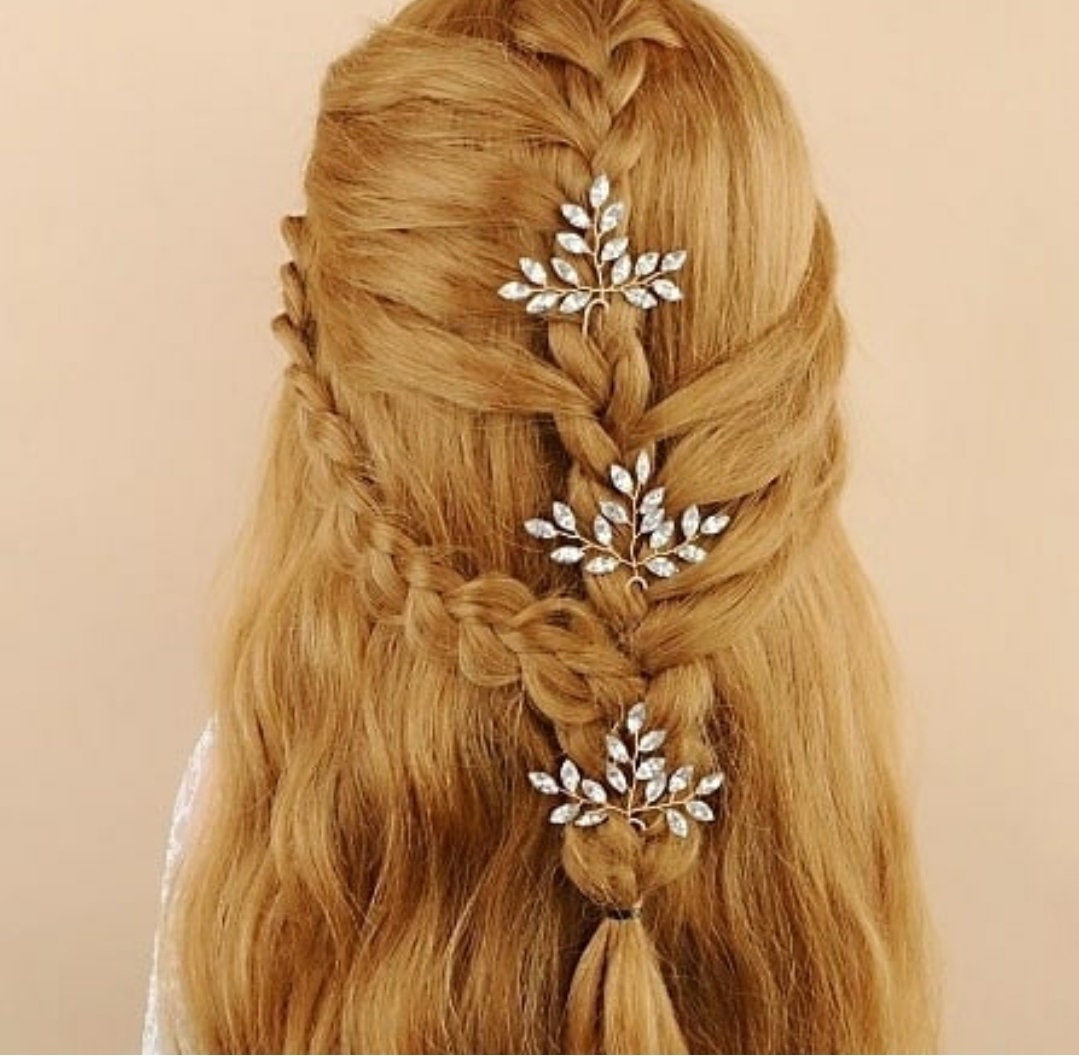 Bridal Hair Pins - Crystal Pins