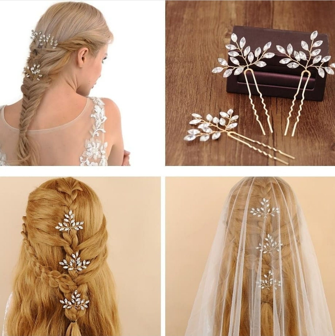 Bridal Hair Pins - Crystal Pins