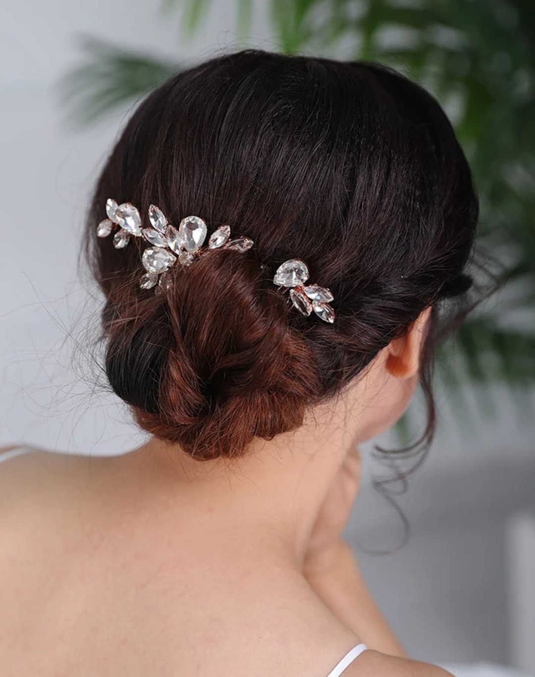 Bridal hair pieces outlet rose gold