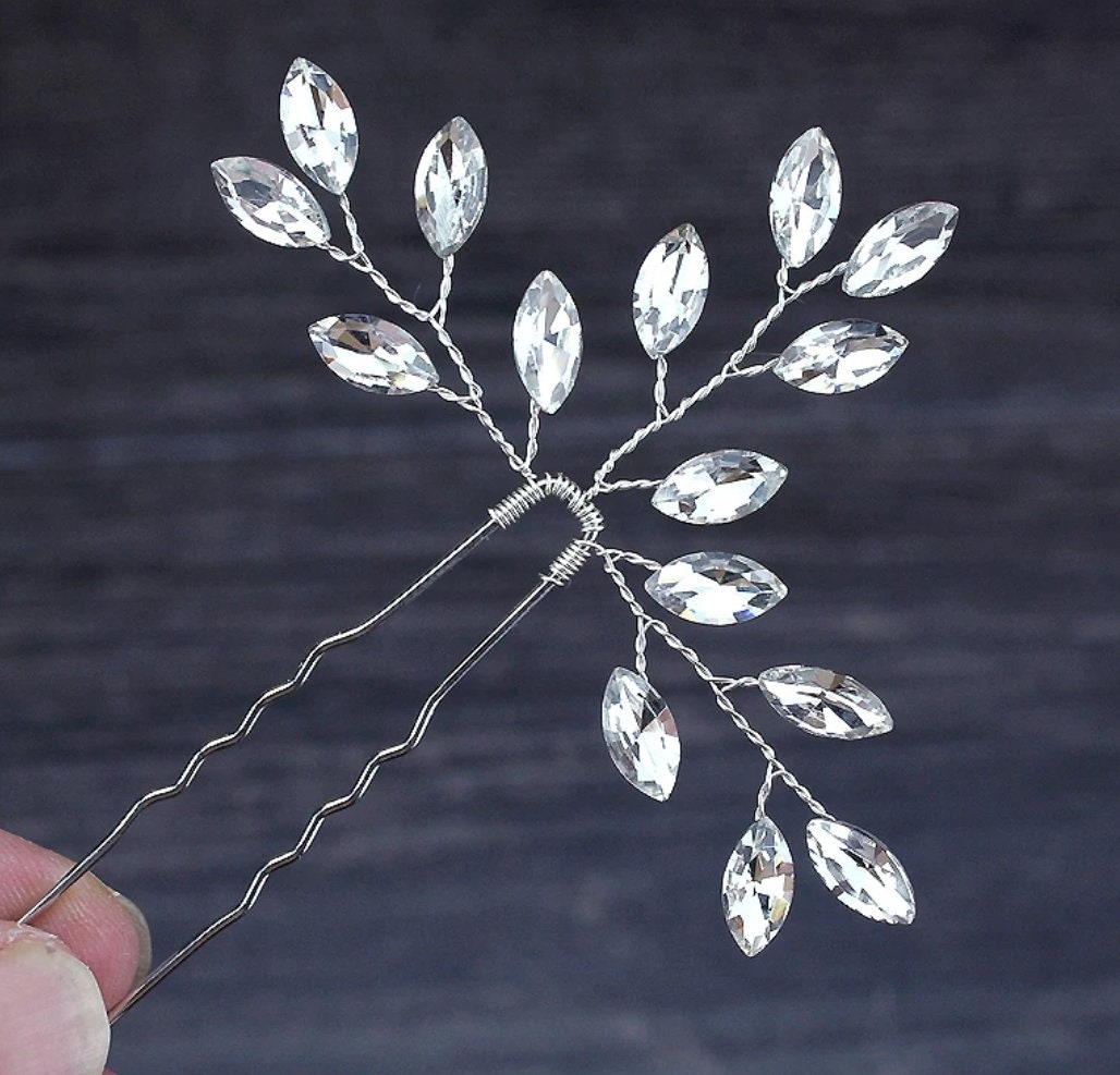 Bridal Hair Pins - Crystal Pins