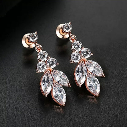 Bridesmaids proposal gift box bridal leaf earrings bridal party Gift bridesmaid proposal earrings will you be my bridesmaid bridal shower