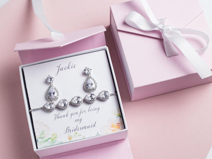 Bridesmaid Box Items bridal earrings Bridesmaid Proposal gift Bridesmaid Proposal earrings Bachelorette Party Favour Thank you for being my