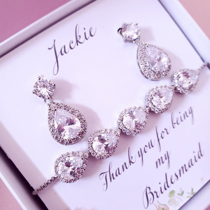 Bridesmaid Box Items bridal earrings Bridesmaid Proposal gift Bridesmaid Proposal earrings Bachelorette Party Favour Thank you for being my