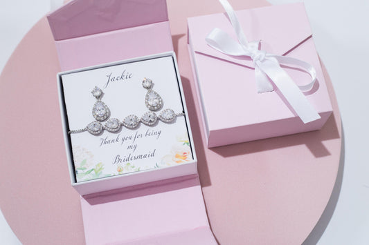 Bridesmaid Box Items bridal earrings Bridesmaid Proposal gift Bridesmaid Proposal earrings Bachelorette Party Favour Thank you for being my