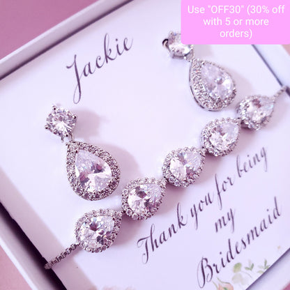 Bridesmaid Box Items bridal earrings Bridesmaid Proposal gift Bridesmaid Proposal earrings Bachelorette Party Favour Thank you for being my
