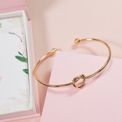 Knot bracelet bridesmaids bracelet bridal party gift flower Girl gift Junior bridesmaids bracelet jr. Bridesmaids gift knot bracelet