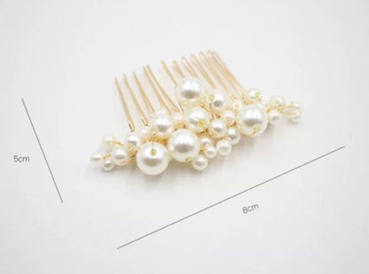 Pearl Hair Accessories - Bridal Pearl Comb Set