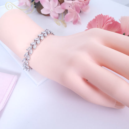 Crystal bracelet Marquise bracelet wedding bracelet bridal bracelet prom bracelet prom jewelry