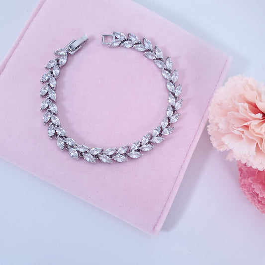 Crystal bracelet Marquise bracelet wedding bracelet bridal bracelet prom bracelet prom jewelry