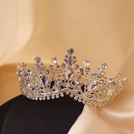 Silver bridal necklace set cheap crystal wedding jewelry set bridal Jewelry Set with tiara Wedding Jewelry for Brides Jewelry for Wedding