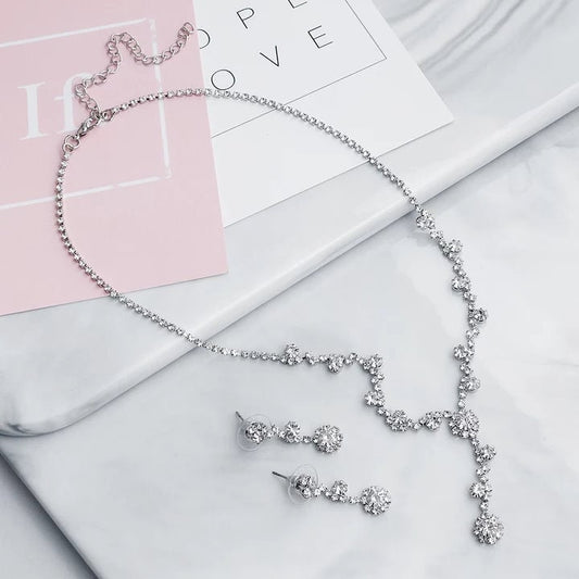 Prom necklace bridal Necklace Set prom necklace prom jewelry wedding jewelry set bridal necklace